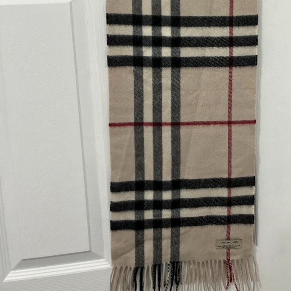 Burberry Check Cashmere Scarf - Picture 1 of 2